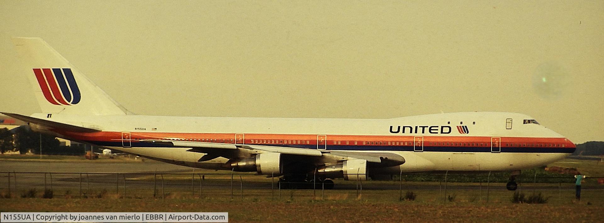 N155UA, 1970 Boeing 747-123 C/N 20104, ex-slide