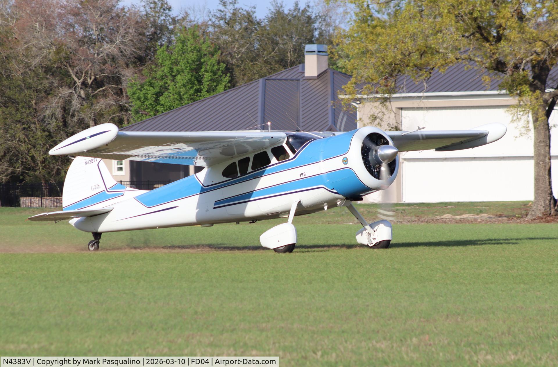 N4383V, 1949 Cessna 195 C/N 7305, Cessna 195