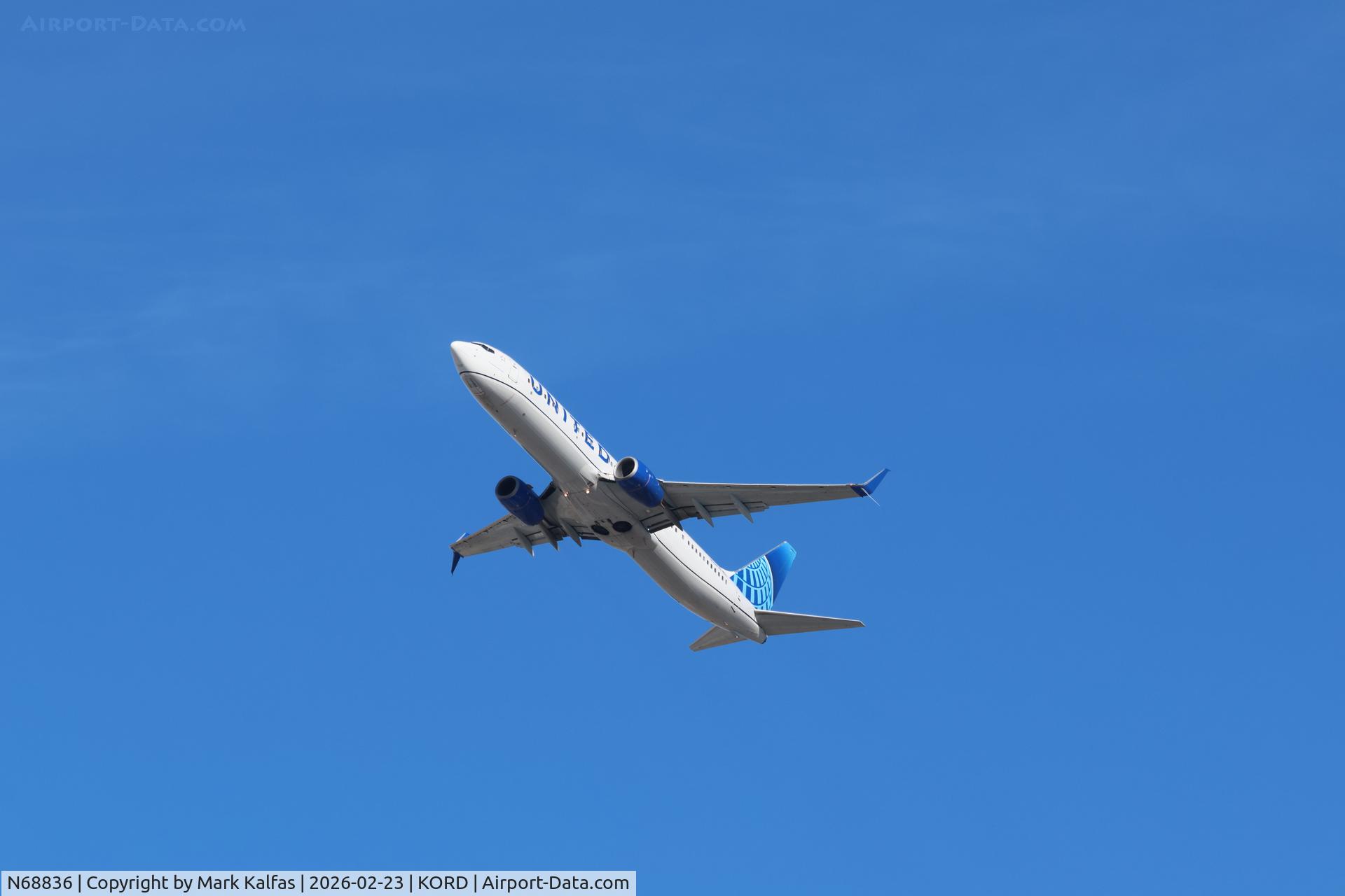 N68836, 2014 Boeing 737-924/ER C/N 60088, B739 United Boeing 737-924/ER N68836 departing 28R KORD