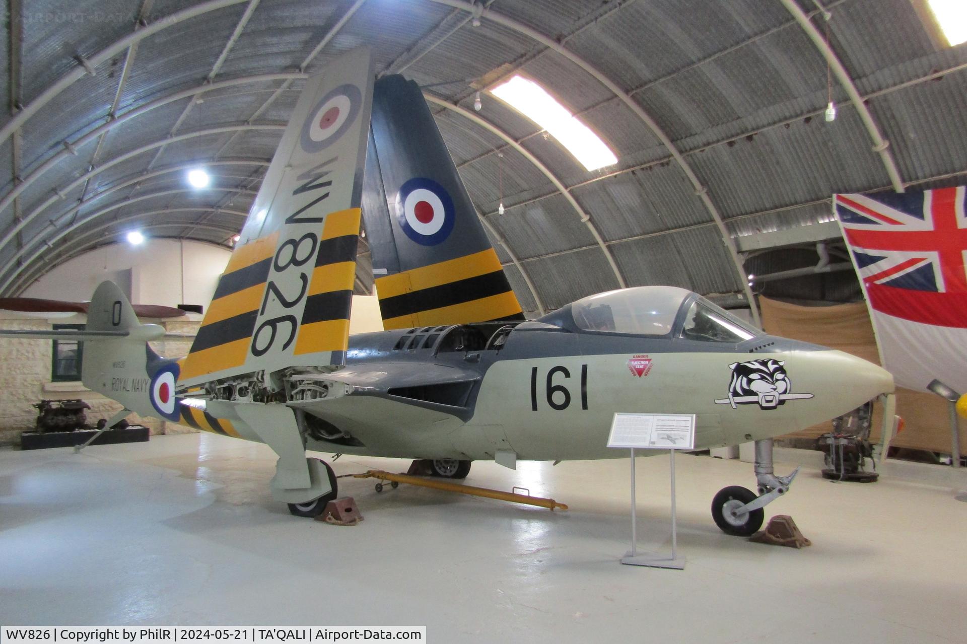 WV826, 1954 Hawker Sea Hawk FGA.6 C/N 6071, WV826 1954 Hawker Sea Hawk FGA6 Malta Aviation Museum Ta' Qali Malta  (1).JPG