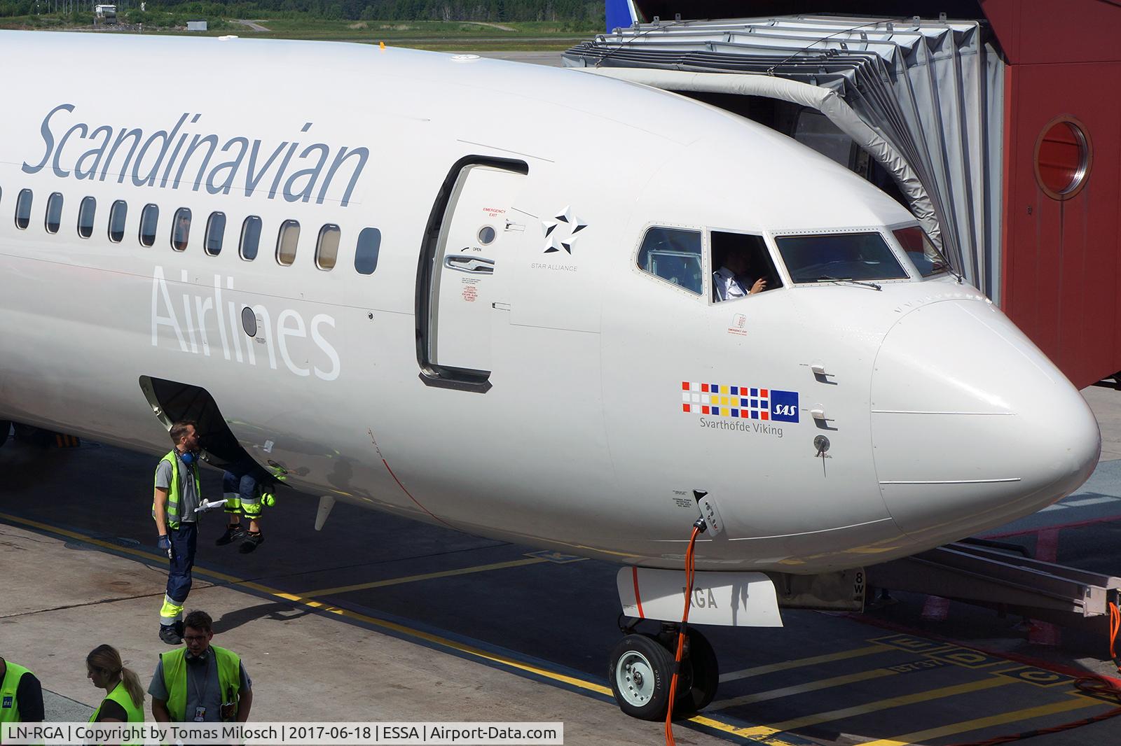 LN-RGA, 2012 Boeing 737-86N C/N 39397, Stockholm