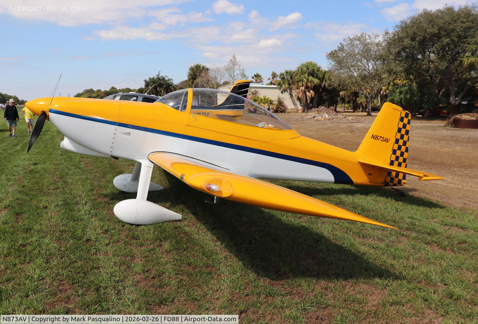 N873AV, 2007 Van's RV-8 C/N 81491, Vans RV-8