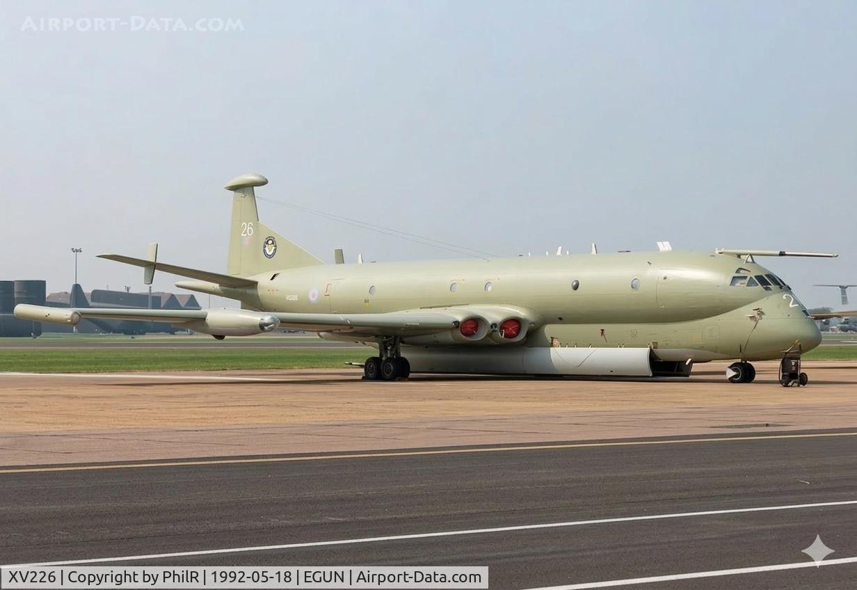 XV226, 1968 Hawker Siddeley Nimrod MR.2 C/N 8001, XV226 1968 Hawker Siddeley Nimrod MR2 RAF Mildenhall