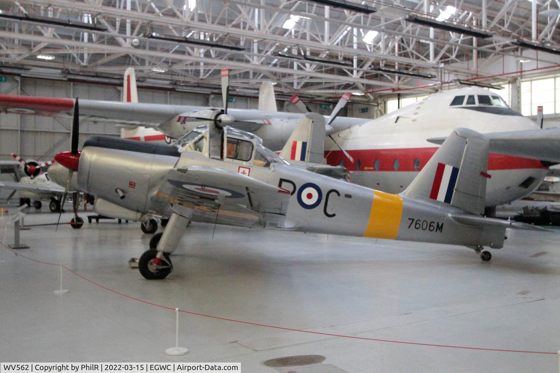 WV562, Percival P-56 Provost T.1 C/N PAC/56/108, 7606M (WV562) 1954 Hunting Provost T.1Cosford Aerospace Museum
