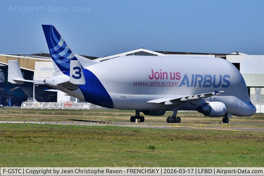 F-GSTC, 1997 Airbus A300B4-608ST Super Transporter C/N 765, Toulouse (TLS)	Bordeaux (BOD)	(BGA192C)