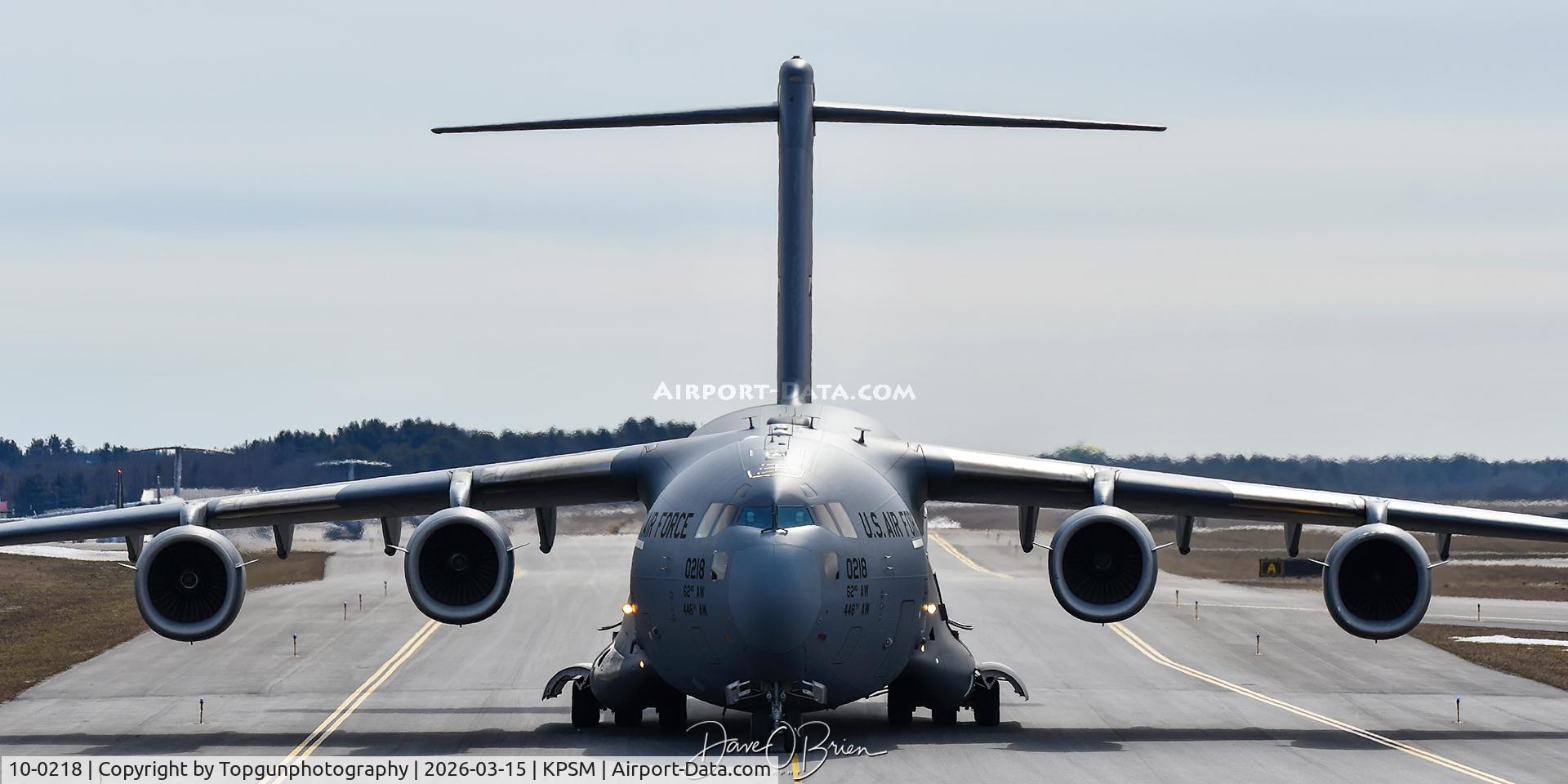 10-0218, 2012 Boeing C-17A Globemaster III C/N P-218/F249, REACH229 quick turning after filling up