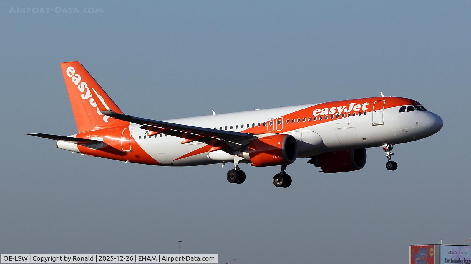 OE-LSW, 2024 Airbus A320-251N C/N 11989, at eham