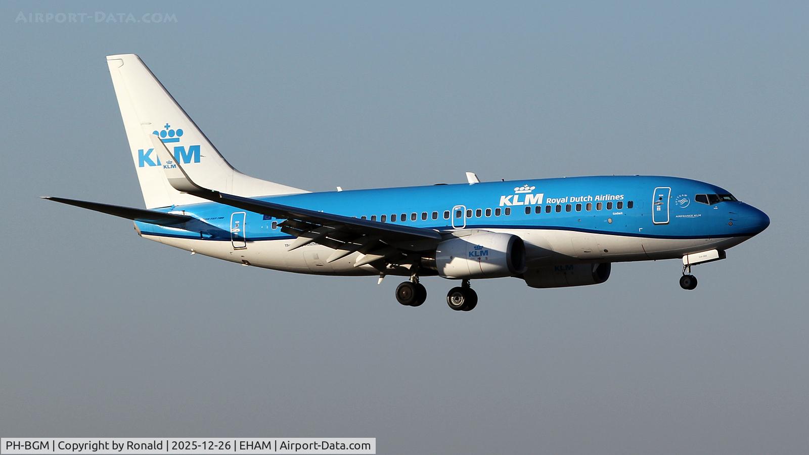 PH-BGM, 2011 Boeing 737-7K2 C/N 39255, at eham