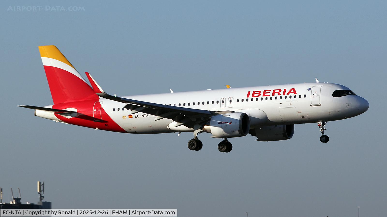 EC-NTA, 2021 Airbus A320-251N C/N 10696, at eham