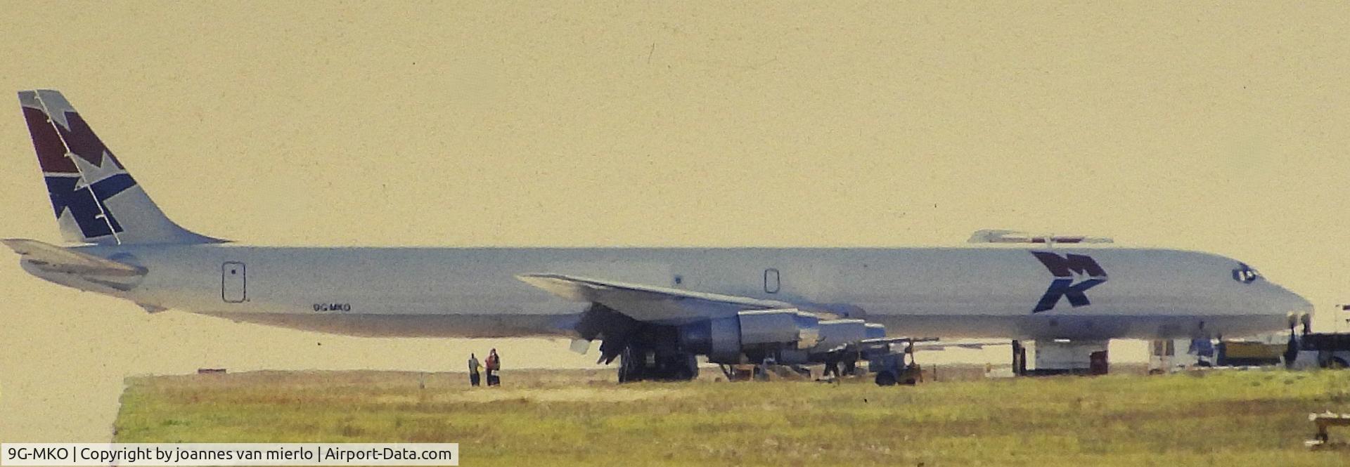 9G-MKO, McDonnel-Douglas DC8-63(F) C/N 46147/549, ex-slide