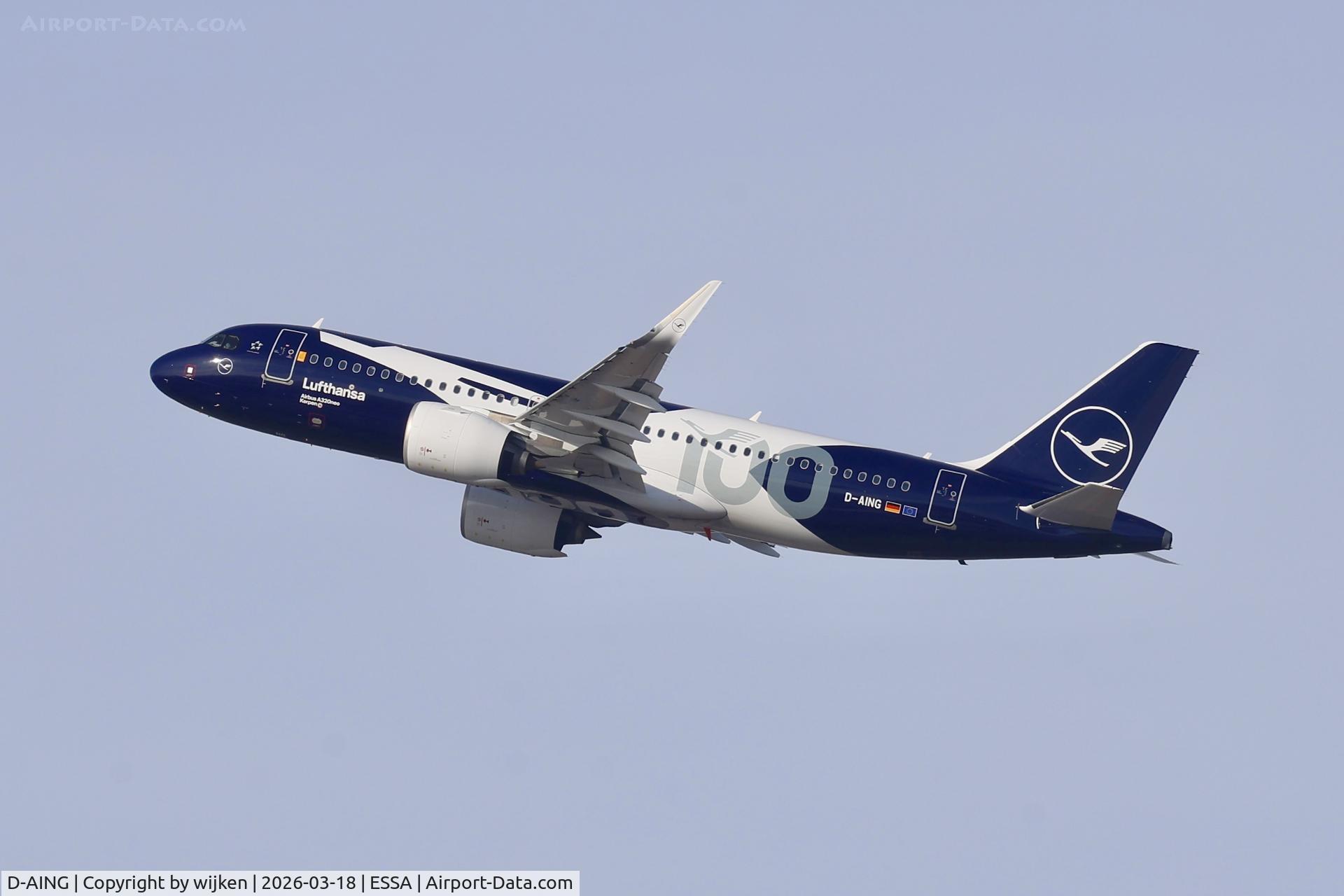 D-AING, 2017 Airbus A320-271N C/N 7588, Rwy 19R