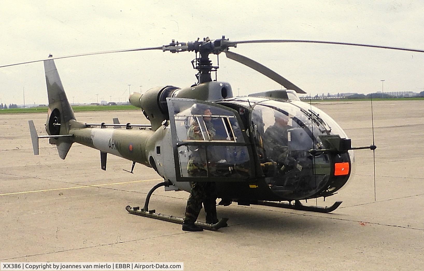 XX386, 1975 Westland SA-341B Gazelle AH1 C/N 1284, ex-slide