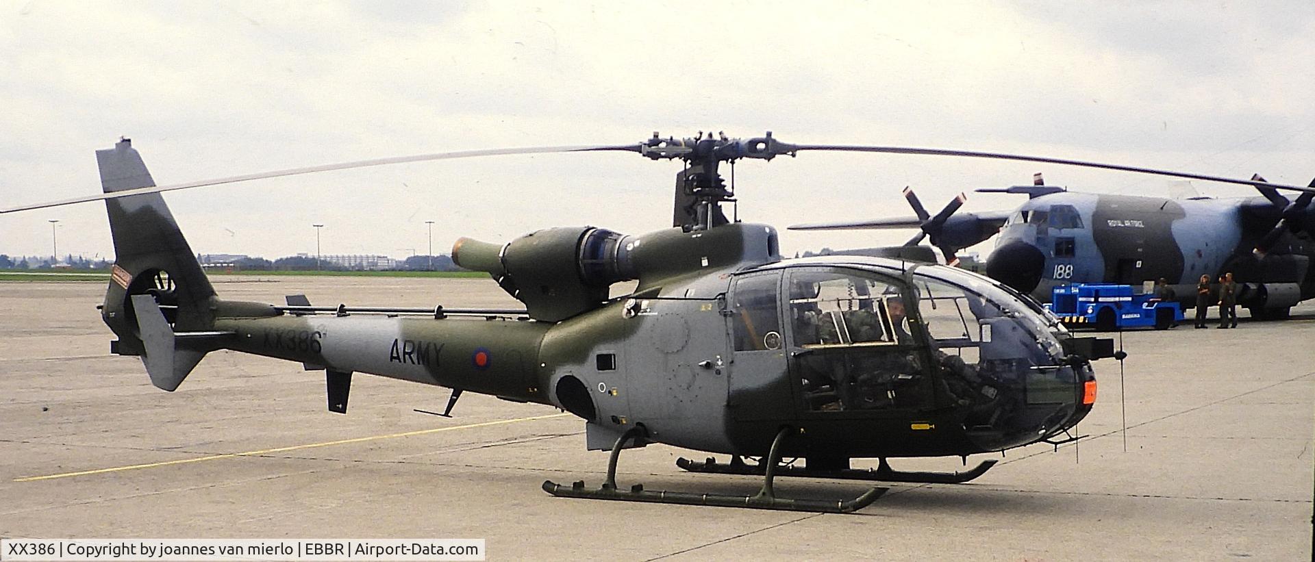 XX386, 1975 Westland SA-341B Gazelle AH1 C/N 1284, ex-slide