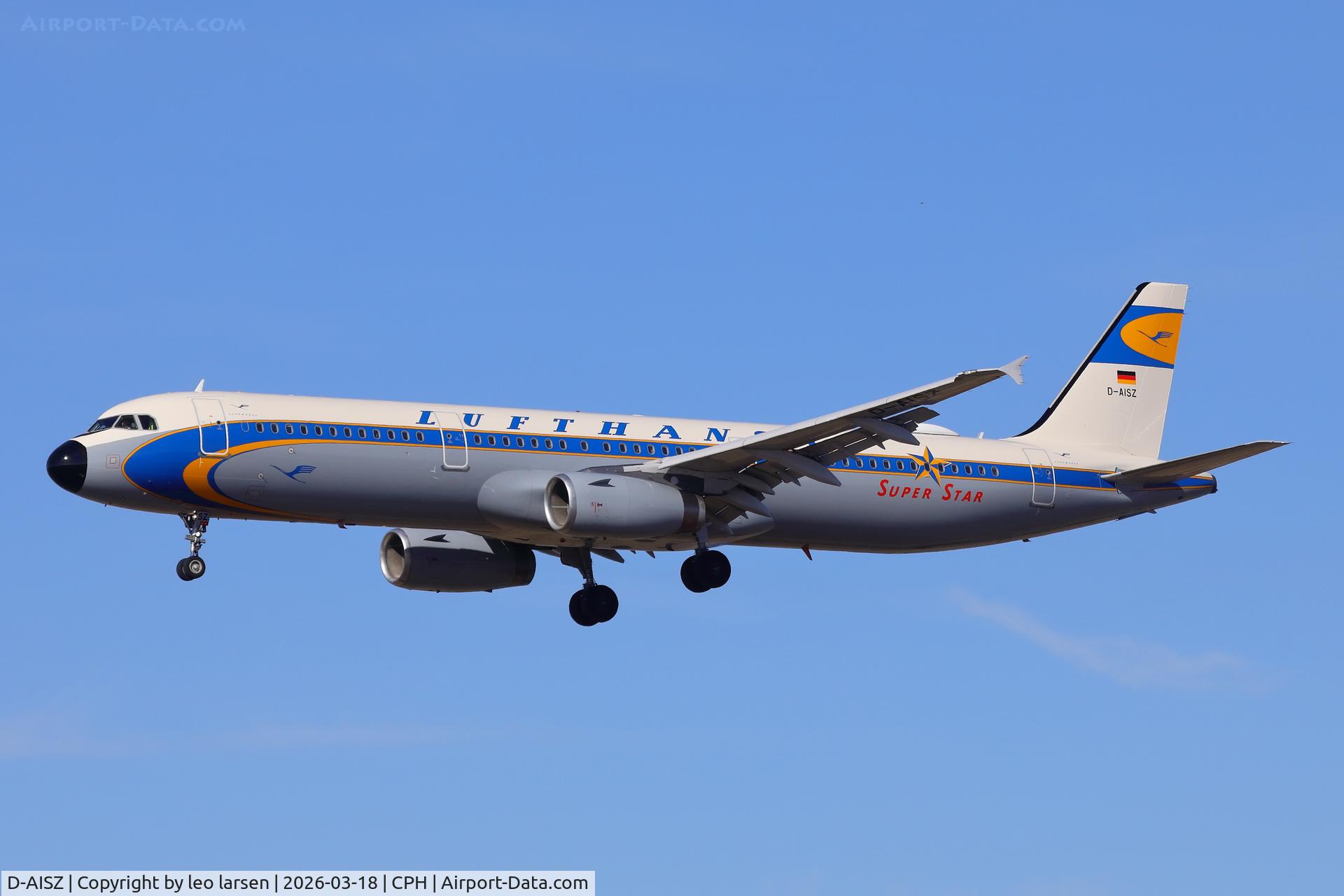 D-AISZ, 2009 Airbus A321-231 C/N 4085, Copenhagen 18.3.2026