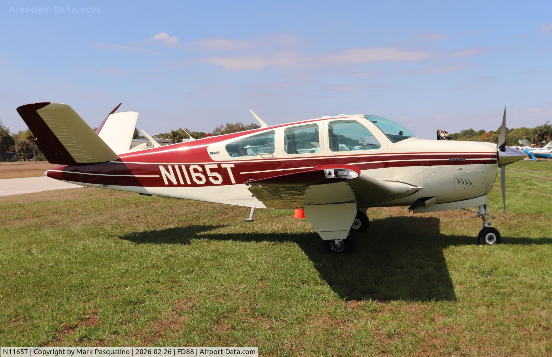 N1165T, 1975 Beech V35B Bonanza C/N D-9754, Beech V35B
