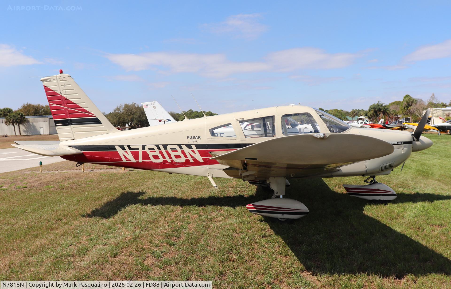 N7818N, 1968 Piper PA-28-180 Cherokee C/N 28-5270, Piper PA-28-180