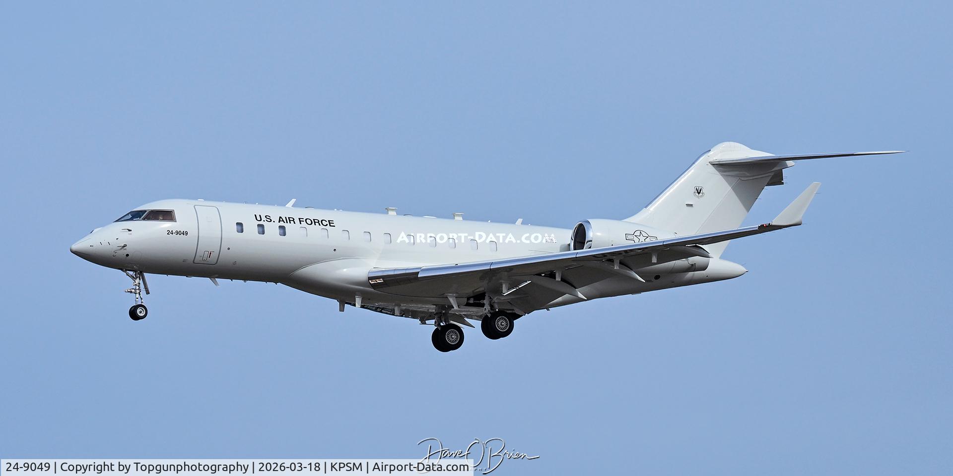 24-9049, 2025 Bombardier E-11A (BD-700-1A10 Global Express) C/N 60156, BACON65 landing RW34