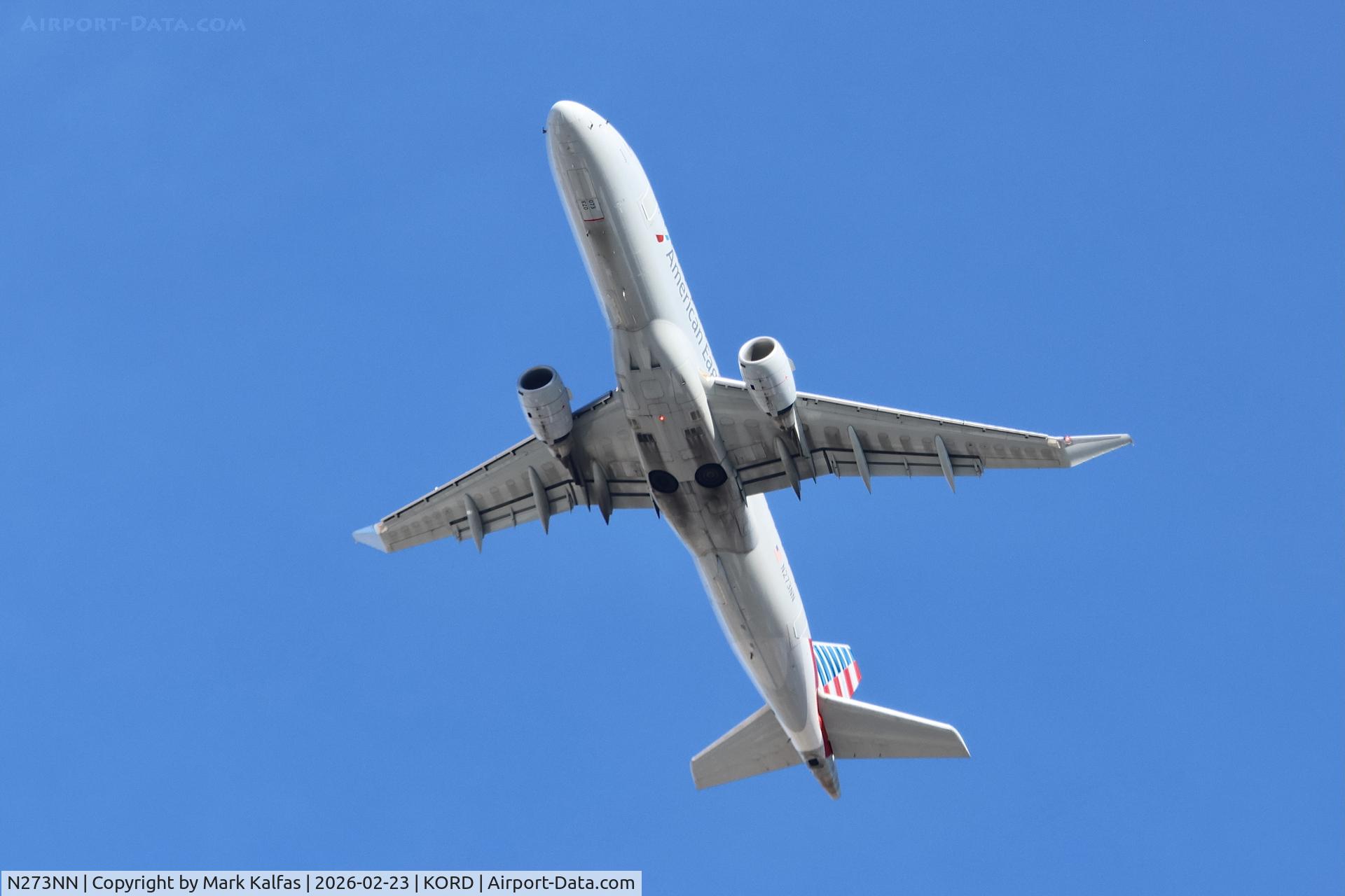 N273NN, 2019 Embraer 175LR C/N 778, E75L Envoy / American Eagle Embraer 175LR N273NN departing 22L KORD
