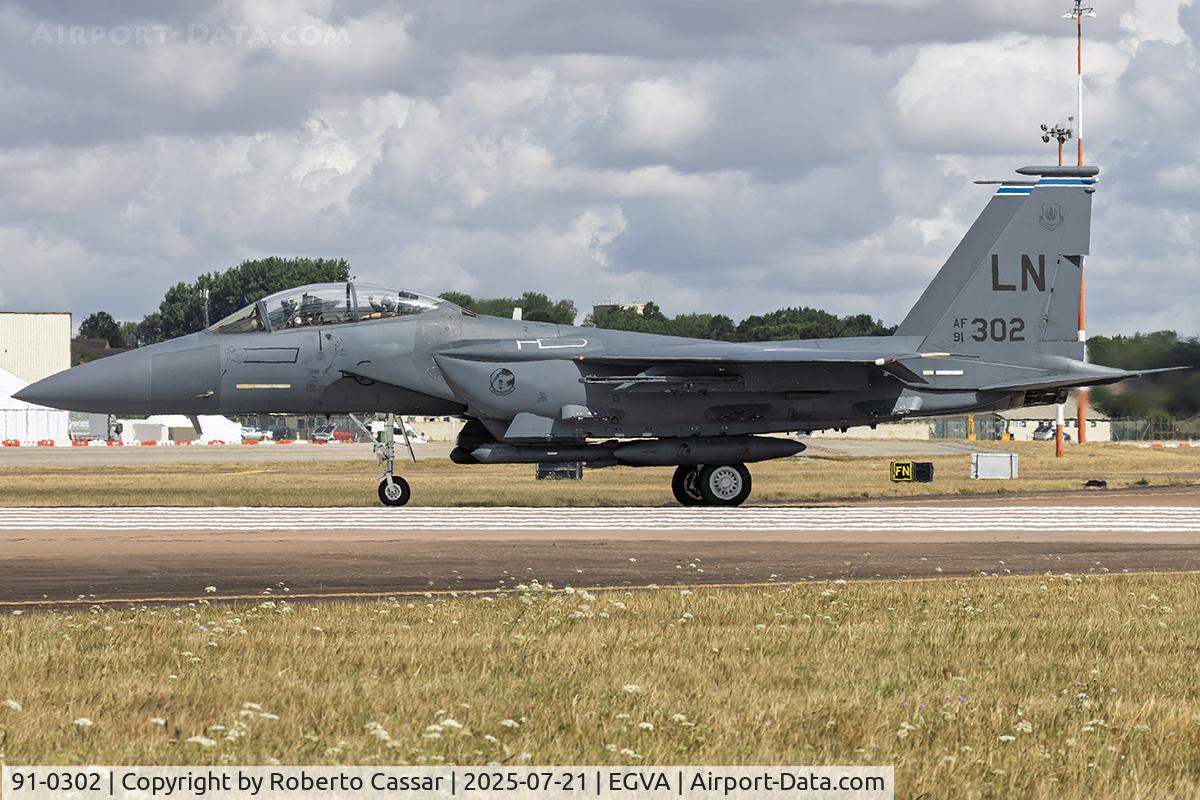 91-0302, 1991 McDonnell Douglas F-15E Strike Eagle C/N 1209/E167, RIAT 2025