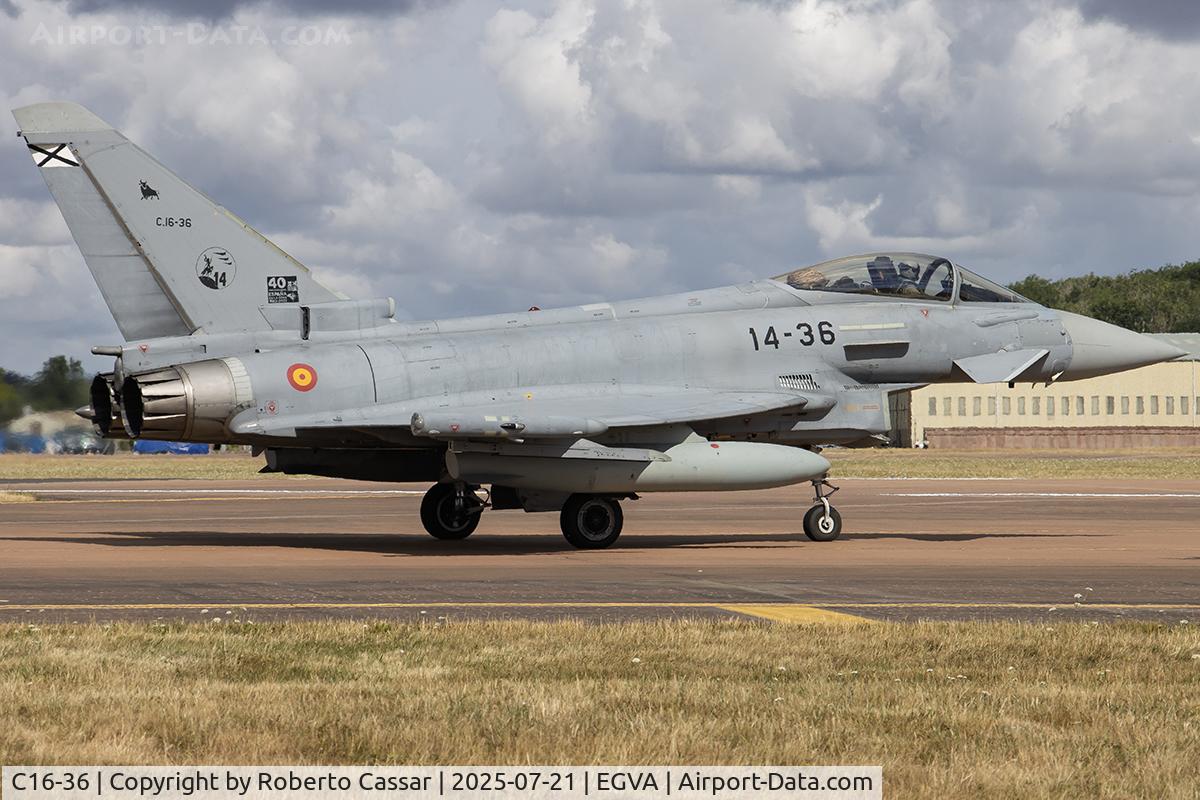 C16-36, Eurofighter EF-2000 Typhoon S C/N SS017, RIAT 2025