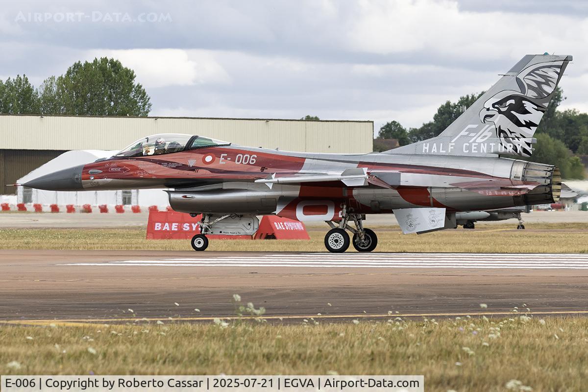 E-006, 1988 SABCA F-16A Fighting Falcon C/N 6F-49, RIAT 2025