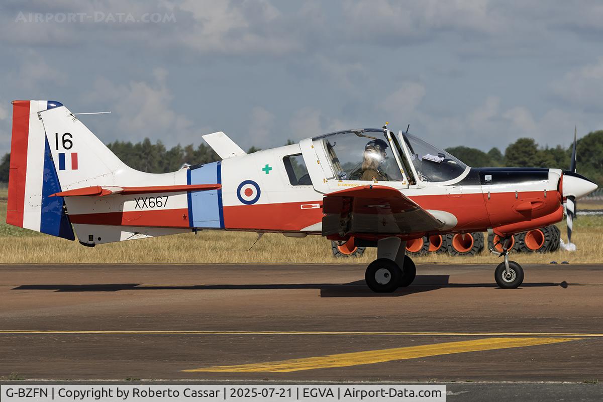 G-BZFN, 1975 Scottish Aviation Bulldog T.1 C/N BH120/325, RIAT 2025