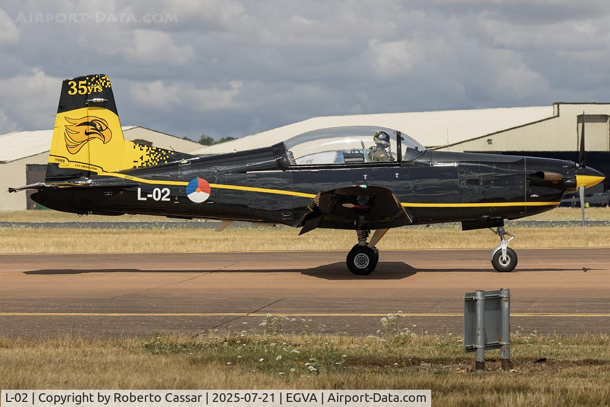 L-02, Pilatus PC-7 Turbo Trainer C/N 539, RIAT 2025