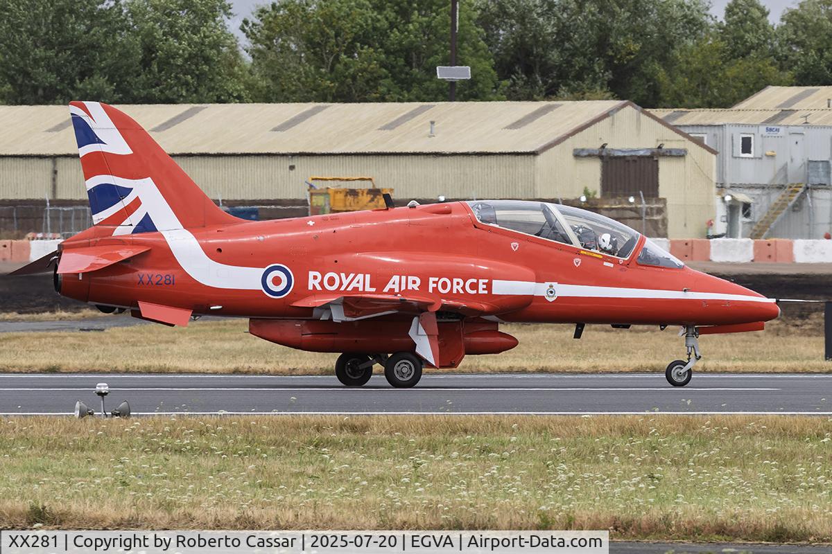 XX281, 1979 Hawker Siddeley Hawk T.1A C/N 106/312106, RIAT 2025