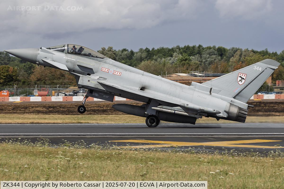 ZK344, 2012 Eurofighter EF-2000 Typhoon FGR4 C/N BS105/384, RIAT 2025