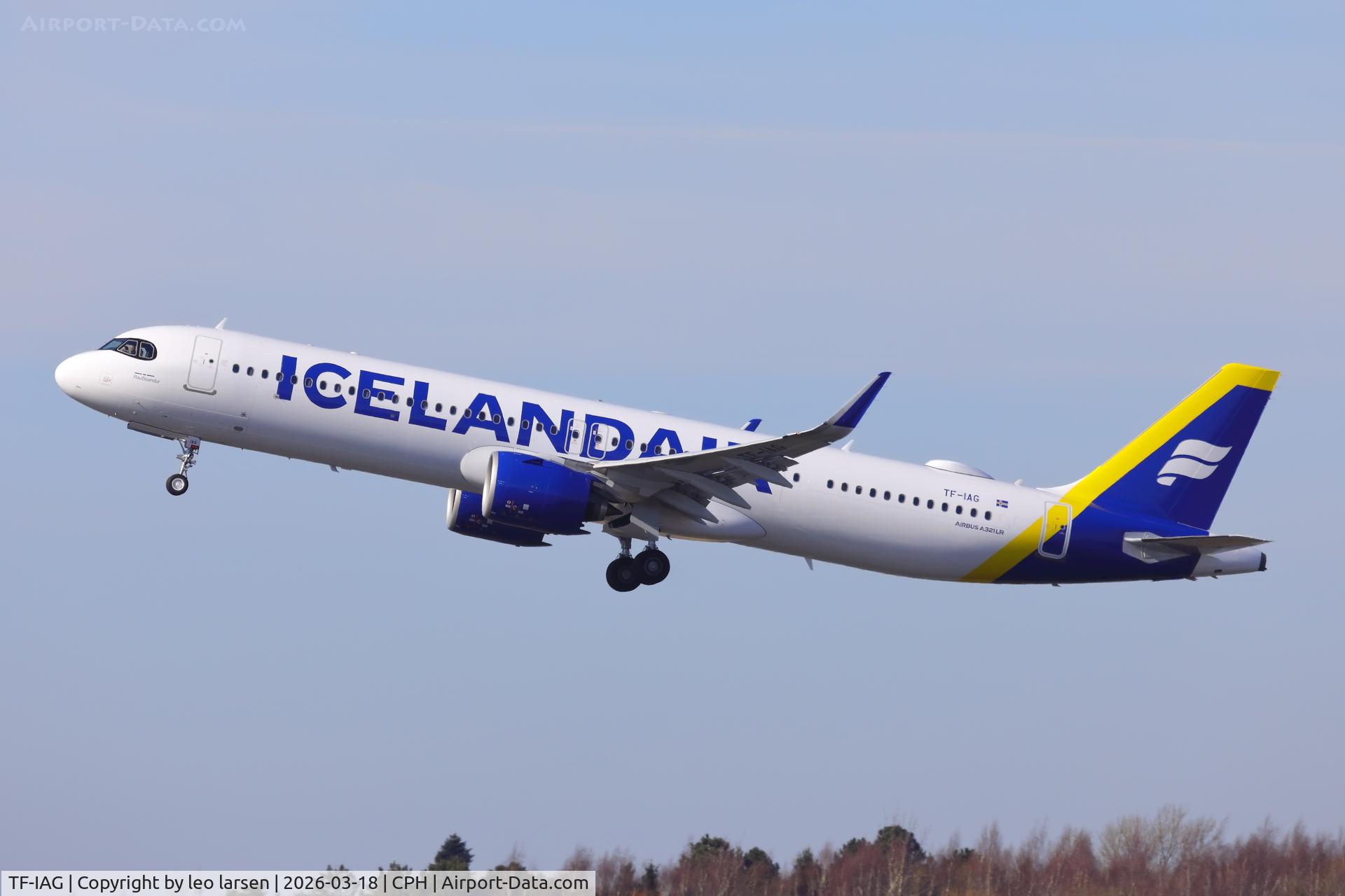 TF-IAG, 2026 Airbus A321- 271NX/LR C/N 13001, Copenhagen 18.3.2026