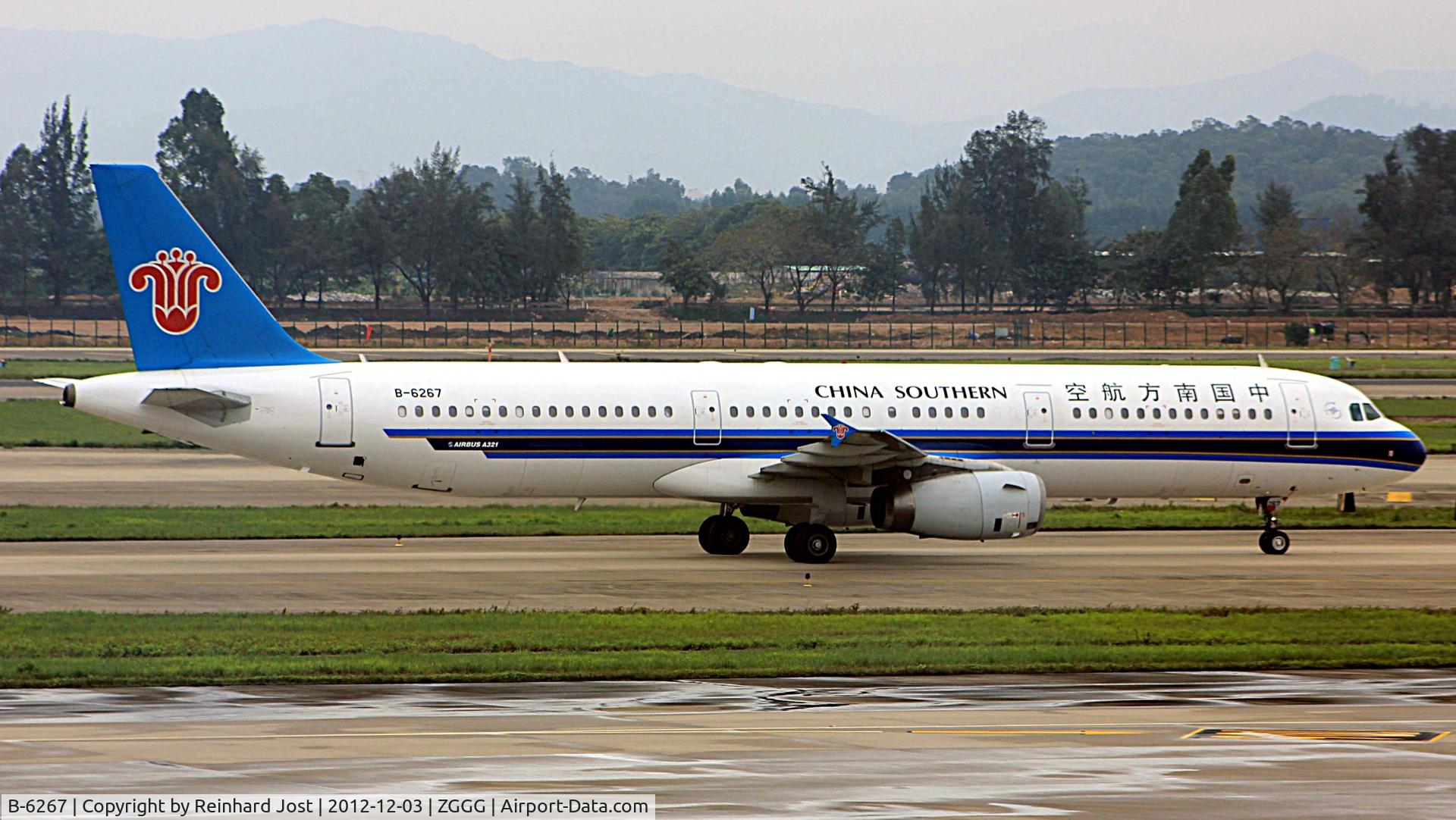 B-6267, 2006 Airbus A321-231 C/N 2741, China Southern Airbus passing by at Guangzhou, China