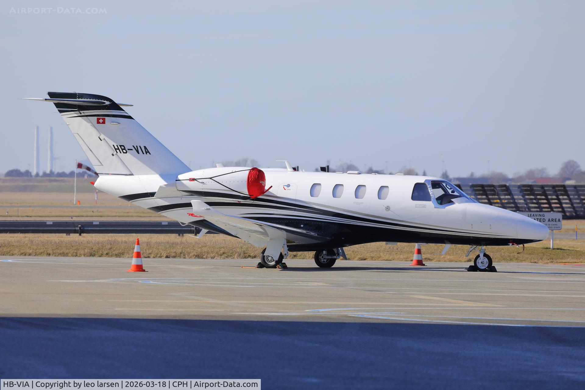 HB-VIA, Cessna 525 Citation Jet M2 C/N 525-1189, Copenhagen 18.3.2026