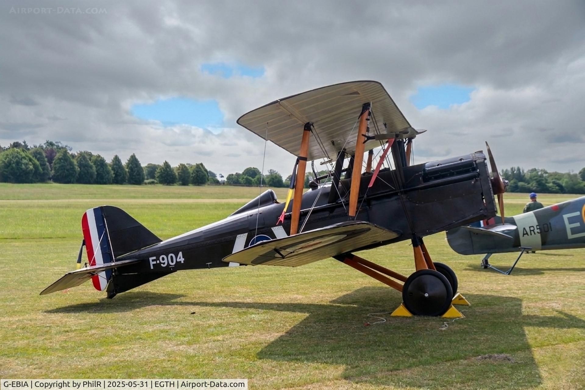 G-EBIA, 1918 Royal Aircraft Factory SE-5A C/N 654/2404, F904 (G-EBIA) 1918 RAF SE5a Military Day Old Warden 
