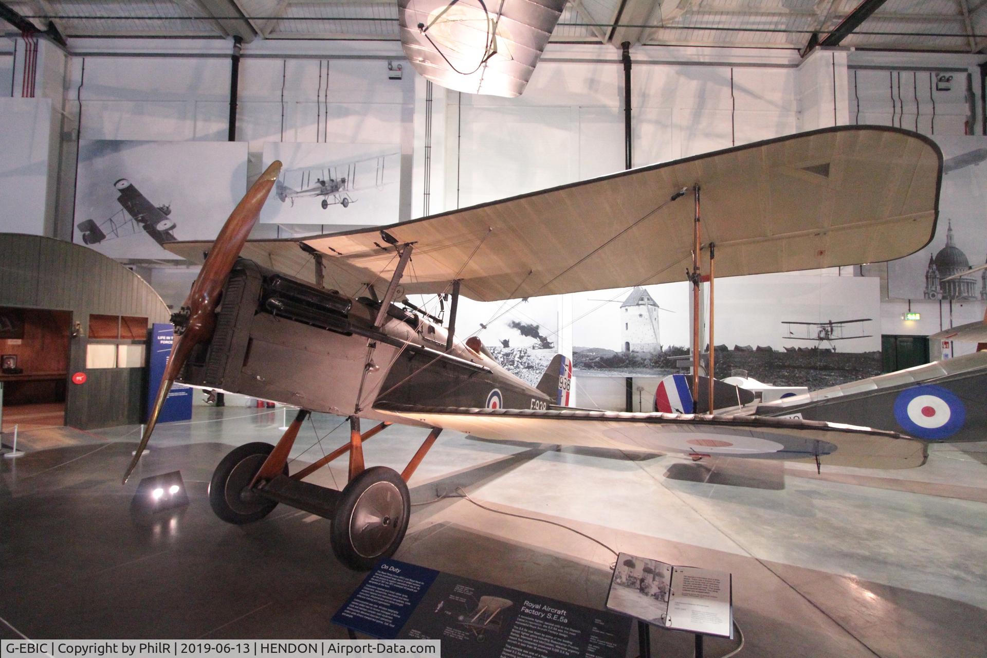 G-EBIC, Royal Aircraft Factory SE-5A C/N 687/2404, F938 (G-EBIC, 9208M) Royal Aircraft Factory SE5A RAF Museum Hendon 