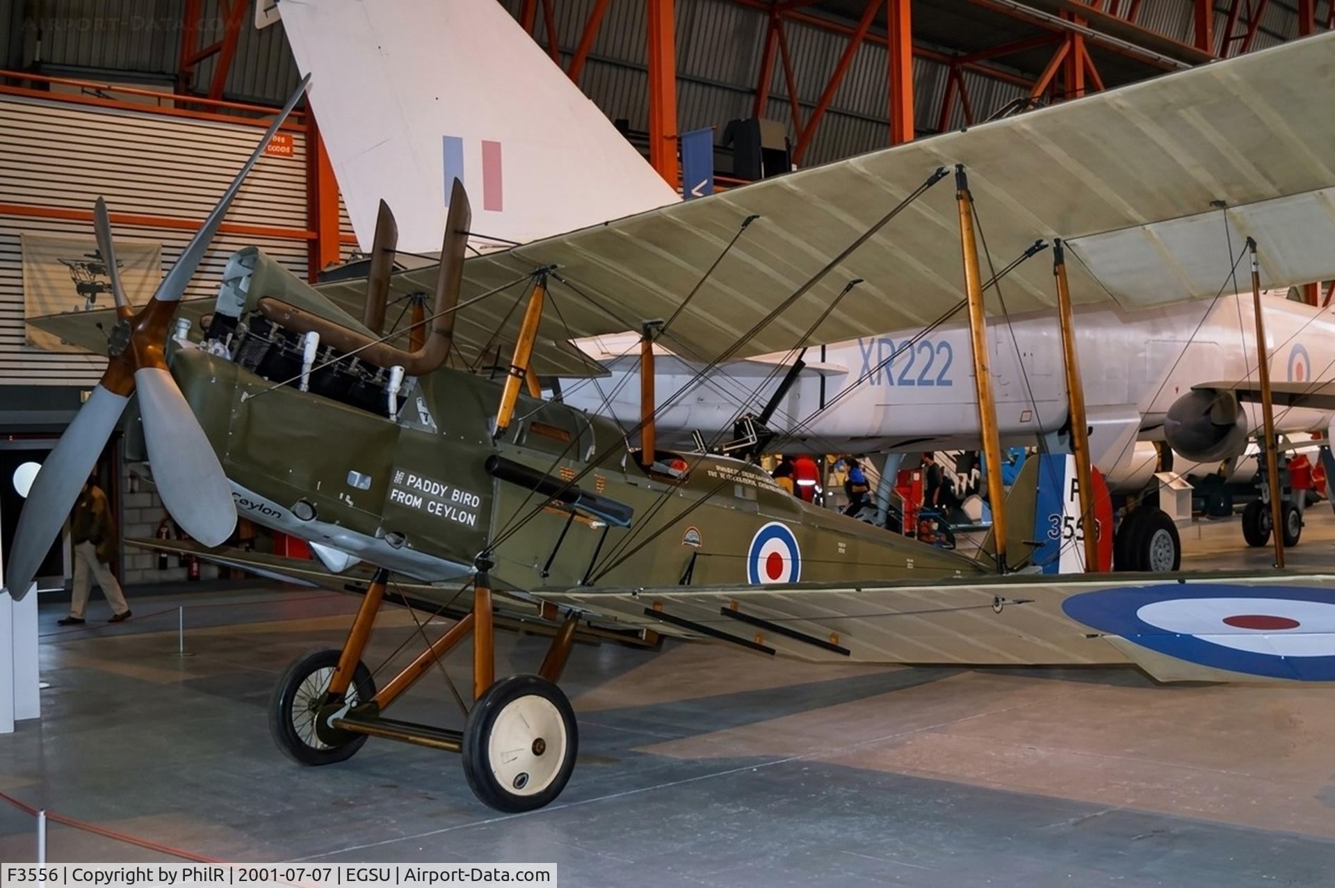F3556, 1918 Royal Aircraft Factory RE-8 C/N Not found F3556, F3556 1918 RE8 Duxford 
