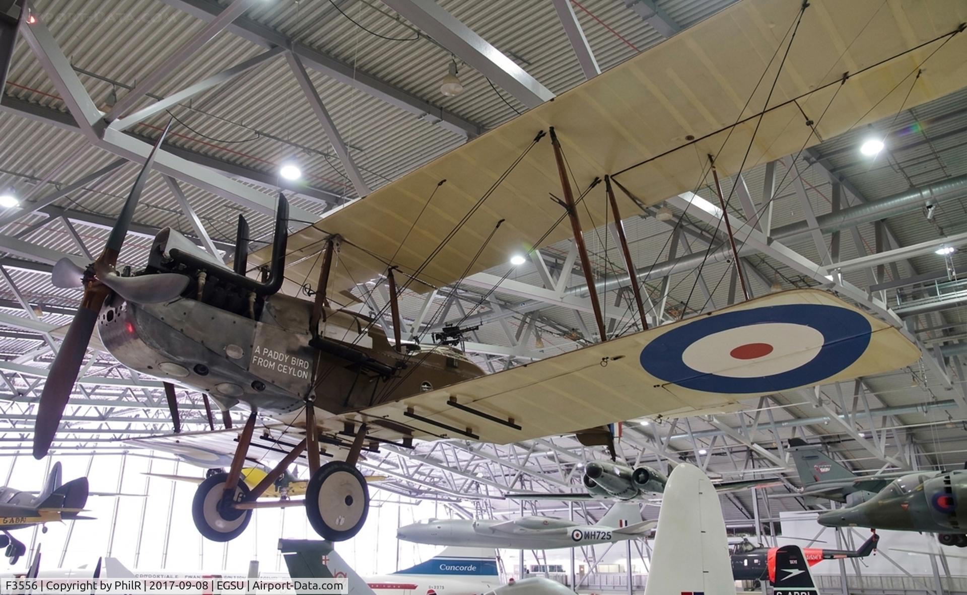 F3556, 1918 Royal Aircraft Factory RE-8 C/N Not found F3556, F3556 1918 RE8 Duxford 