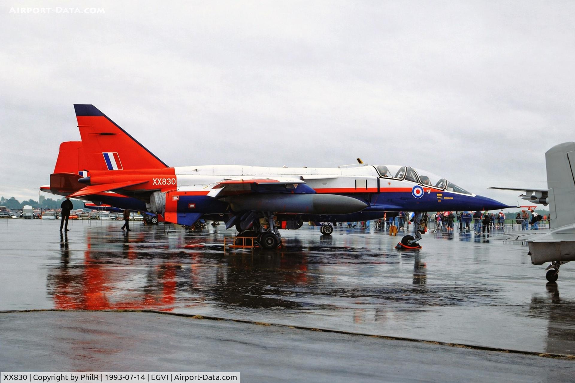XX830, Sepecat Jaguar T.2 C/N B18, XX830 1977 BAC Jaguar T2A RAF IAT RAF Greenham Common
