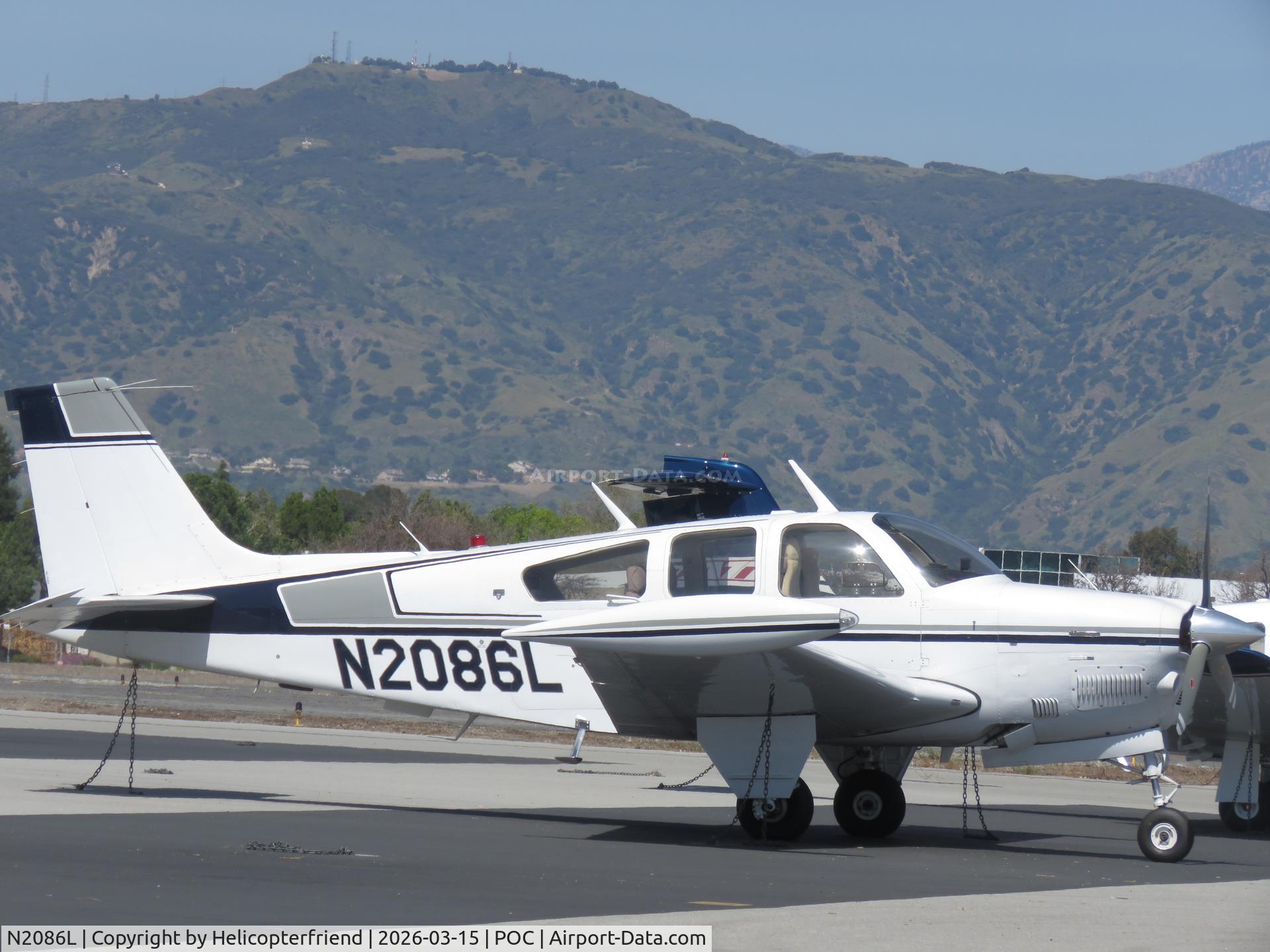 N2086L, 1976 Beech F33A Bonanza C/N CE-658, Parked in east transit parking