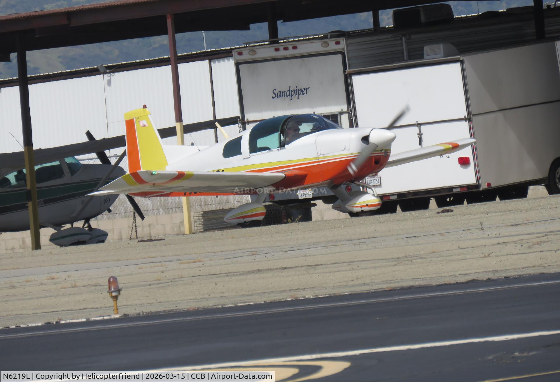 N6219L, 1970 American AA-1 Yankee C/N AA1-0419, Stopped north of taxiway November