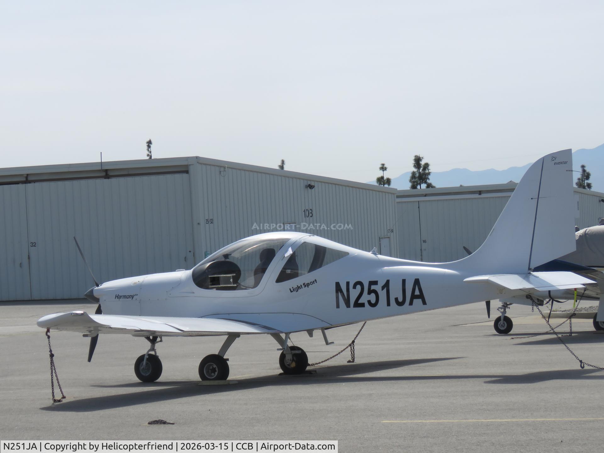 N251JA, 2021 Evektor Harmony LSA C/N 20212151, Parked in transit parking