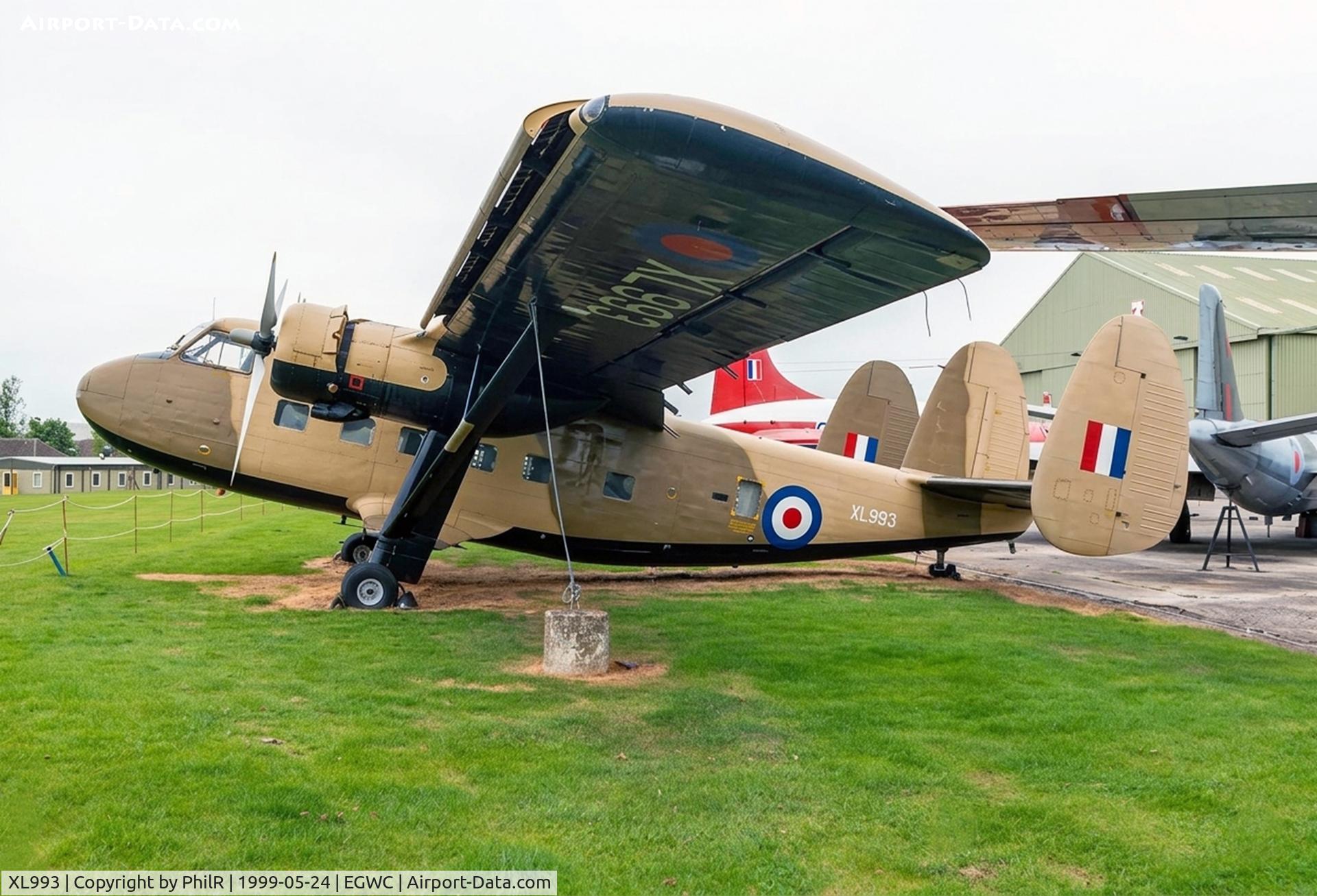 XL993, 1958 Scottish Aviation Twin Pioneer CC.1 C/N 528, XL993 SA Twin Pioneer CC1 RAF Cosford 