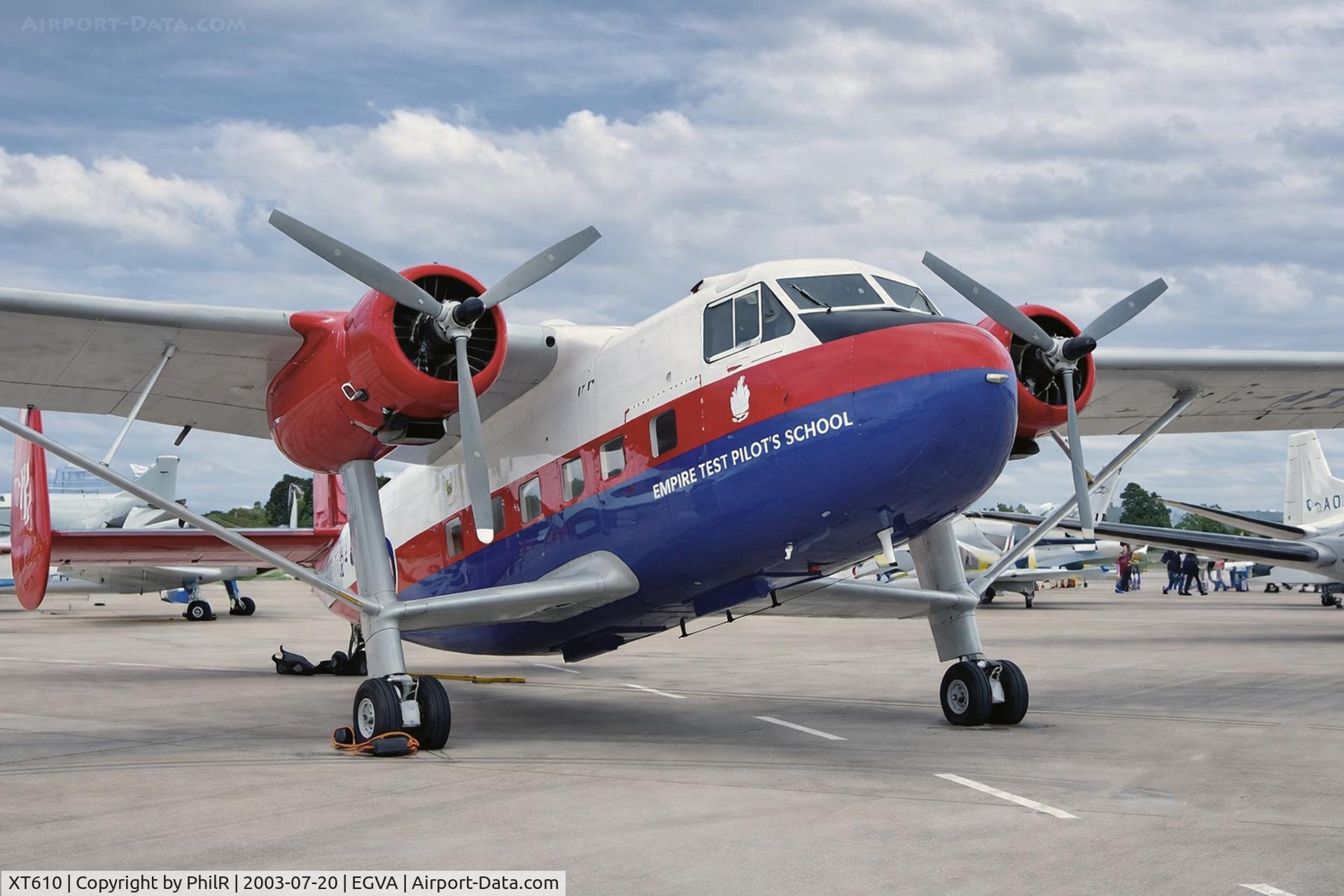 XT610, 1959 Scottish Aviation Twin Pioneer CC.2 C/N 561, XT610 (G-APRS) 1959 SA Twin Pioneer 3 ETPS RIAT Fairford
