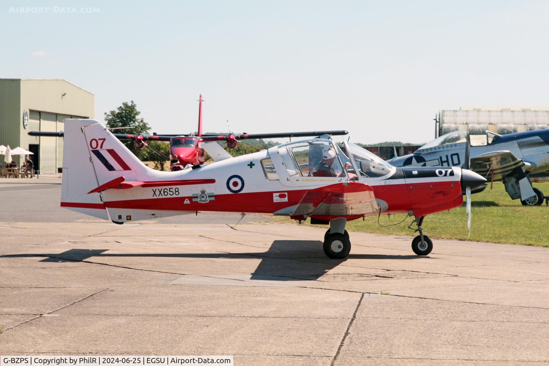 G-BZPS, 1974 Scottish Aviation Bulldog T.1 C/N BH120/316, XX658 (G-BZPS, G-SMAT) 1974 Scottish Aviation Bulldog T1 Duxford 
