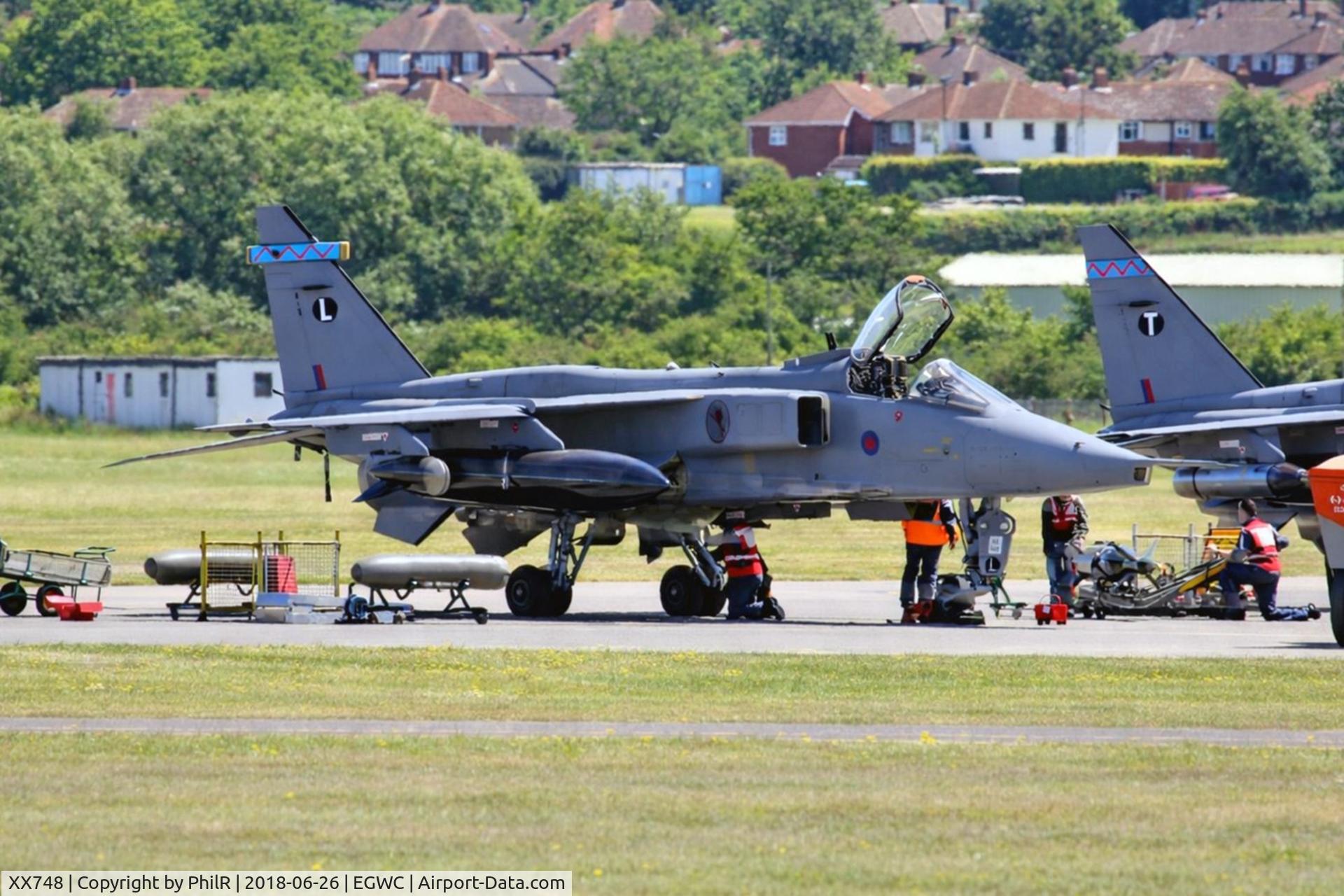 XX748, 1974 Sepecat Jaguar GR.3A C/N S.45, XX748 1976 BAC Jaguar GR3A DCAE Cosford 
