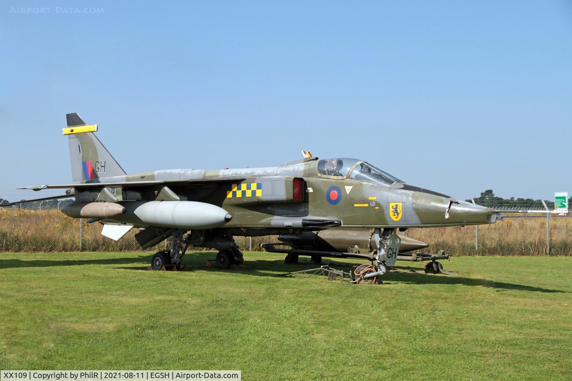 XX109, 1972 Sepecat Jaguar GR.1 C/N S2, XX109 1972 SEPECAT Jaguar GR1 RAF City of Norwich Aviation Museum 11.08.21 (1A).JPG
