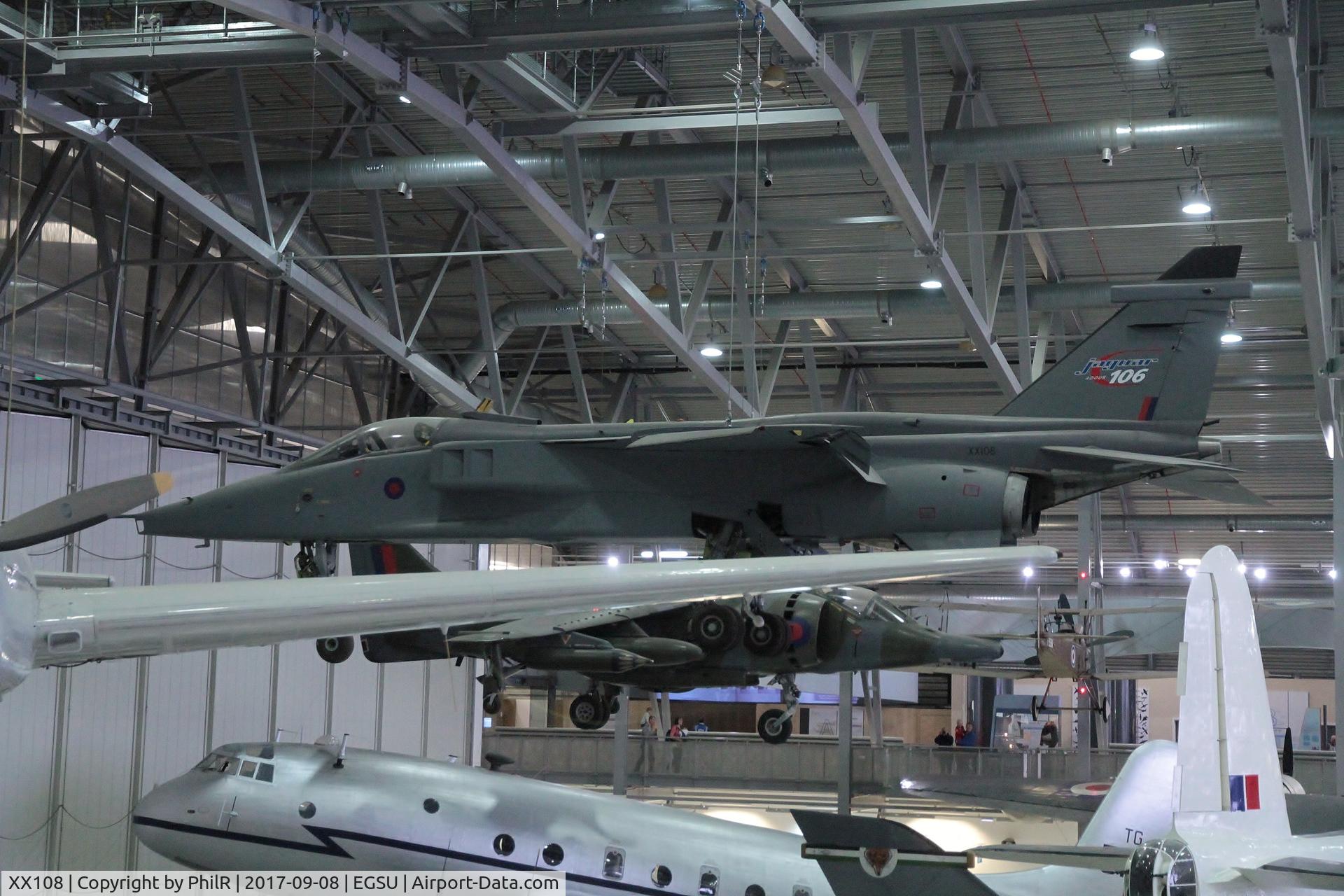 XX108, 1971 Sepecat Jaguar GR.1 C/N S.1, XX108 1972 SEPECAT Jaguar GR1 Duxford