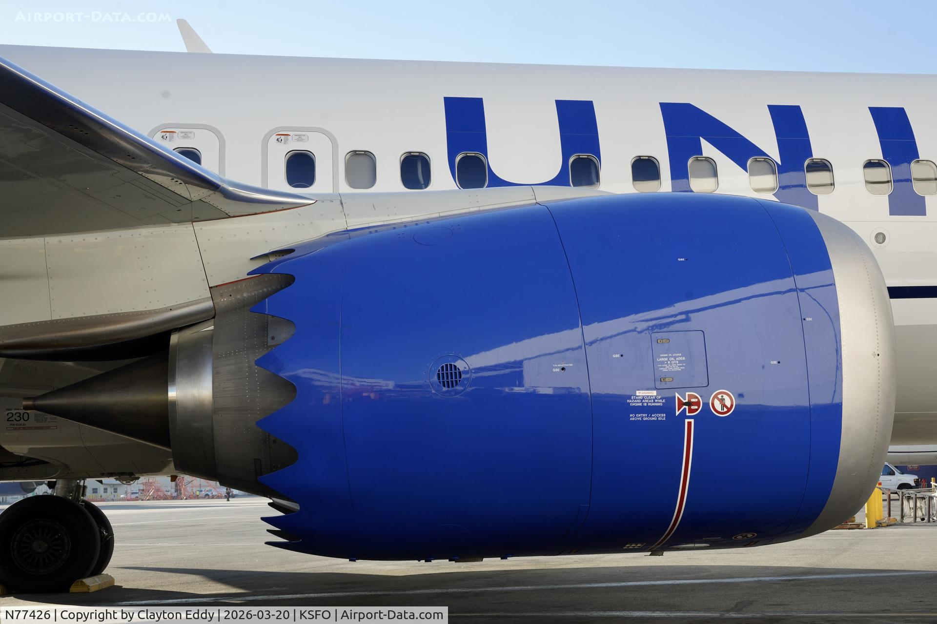 N77426, 2026 Boeing 737 MAX 9 C/N 66117, LEAP-1B engine San Francisco International Airport 2026