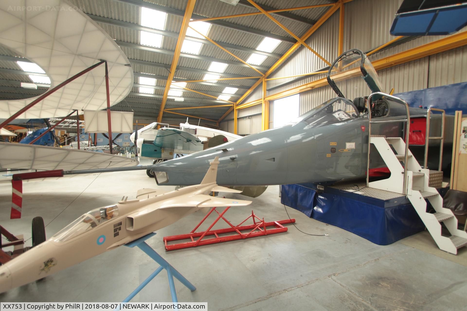 XX753, 1975 Sepecat Jaguar GR.1 C/N S.50, XX753 1975 BAC Jaguar GR1 Newark Air Museum 
