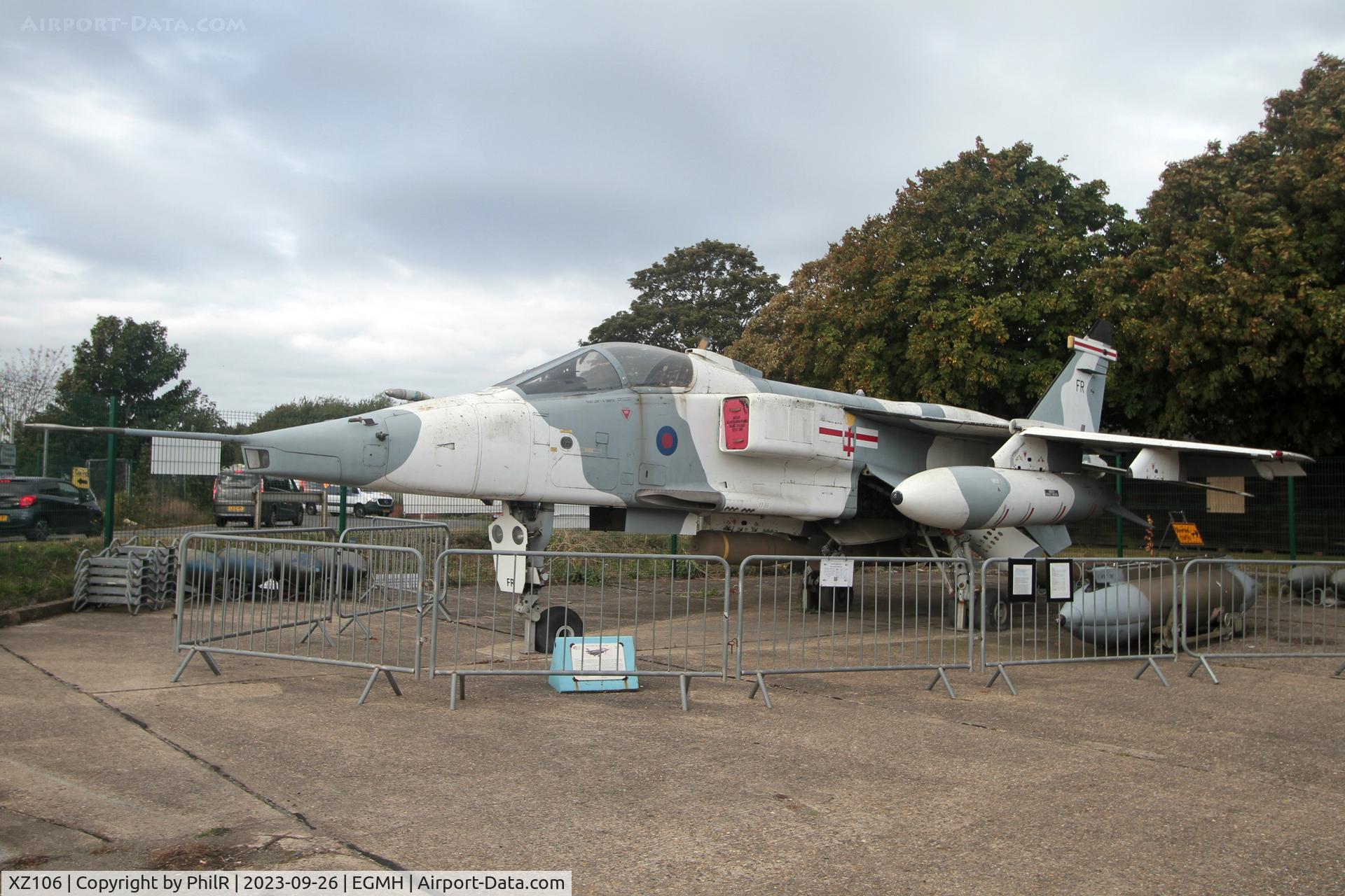 XZ106, 1976 Sepecat Jaguar GR.3A C/N S.107, XZ106 1976 SEPECAT Jaguar GR3A Manston