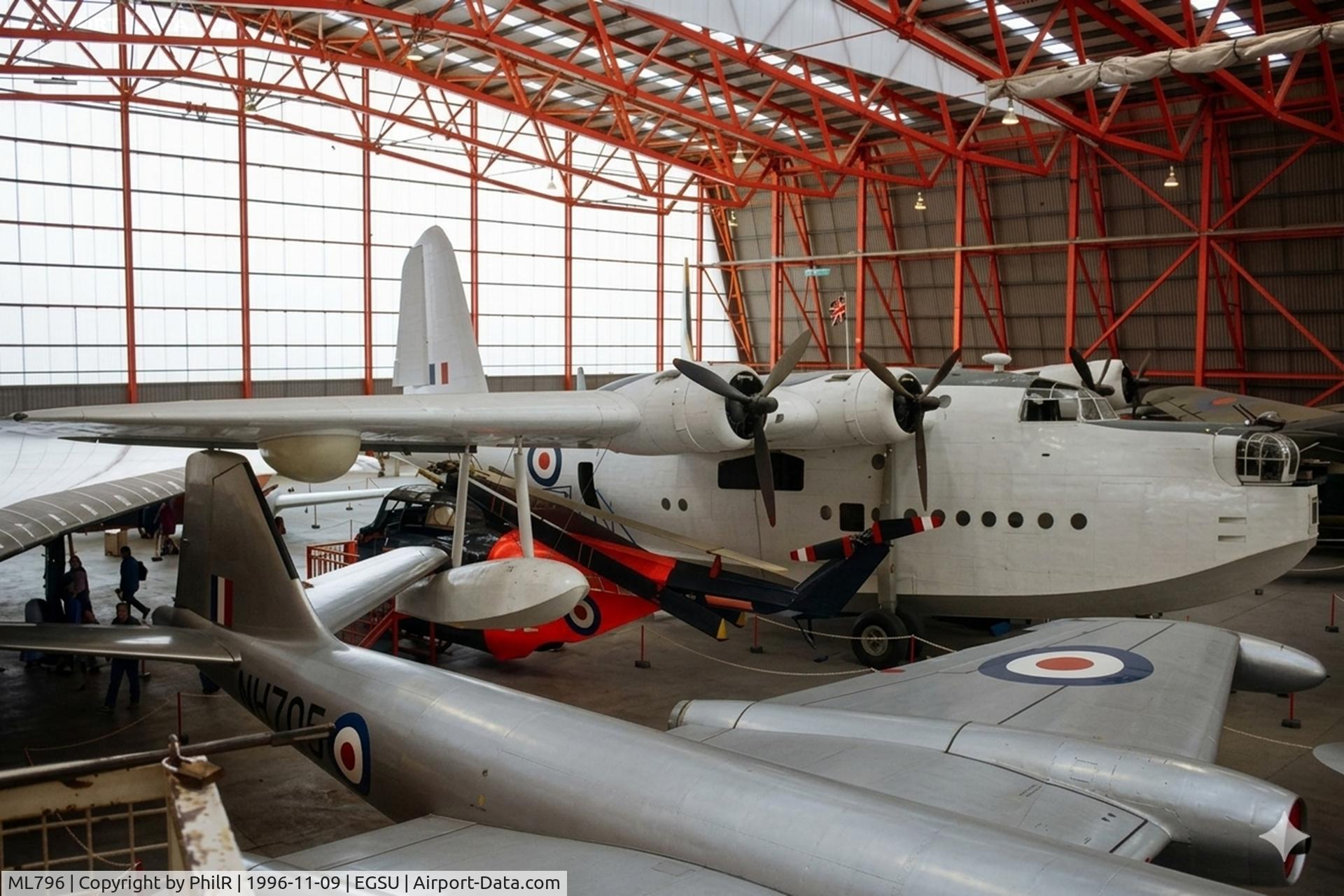 ML796, 1944 Short S.25 Sunderland Mk.V C/N SH.1071, ML796 1945 Short Sunderland MR5 RAF Duxford

